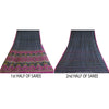 Sanskriti Vintage Sarees Blue/Pink Pure Silk Printed Sari Soft 5yd Craft Sustainable Fabric