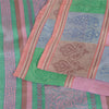 Sanskriti Vintage Sarees Multi Warli Art Pure Silk Printed Sari 5yd Craft Sustainable Fabric