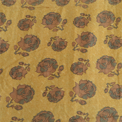 Sanskriti Vintage Sarees Quilting Felting Craft Sustainable Fabric Pure Silk Printed Sari