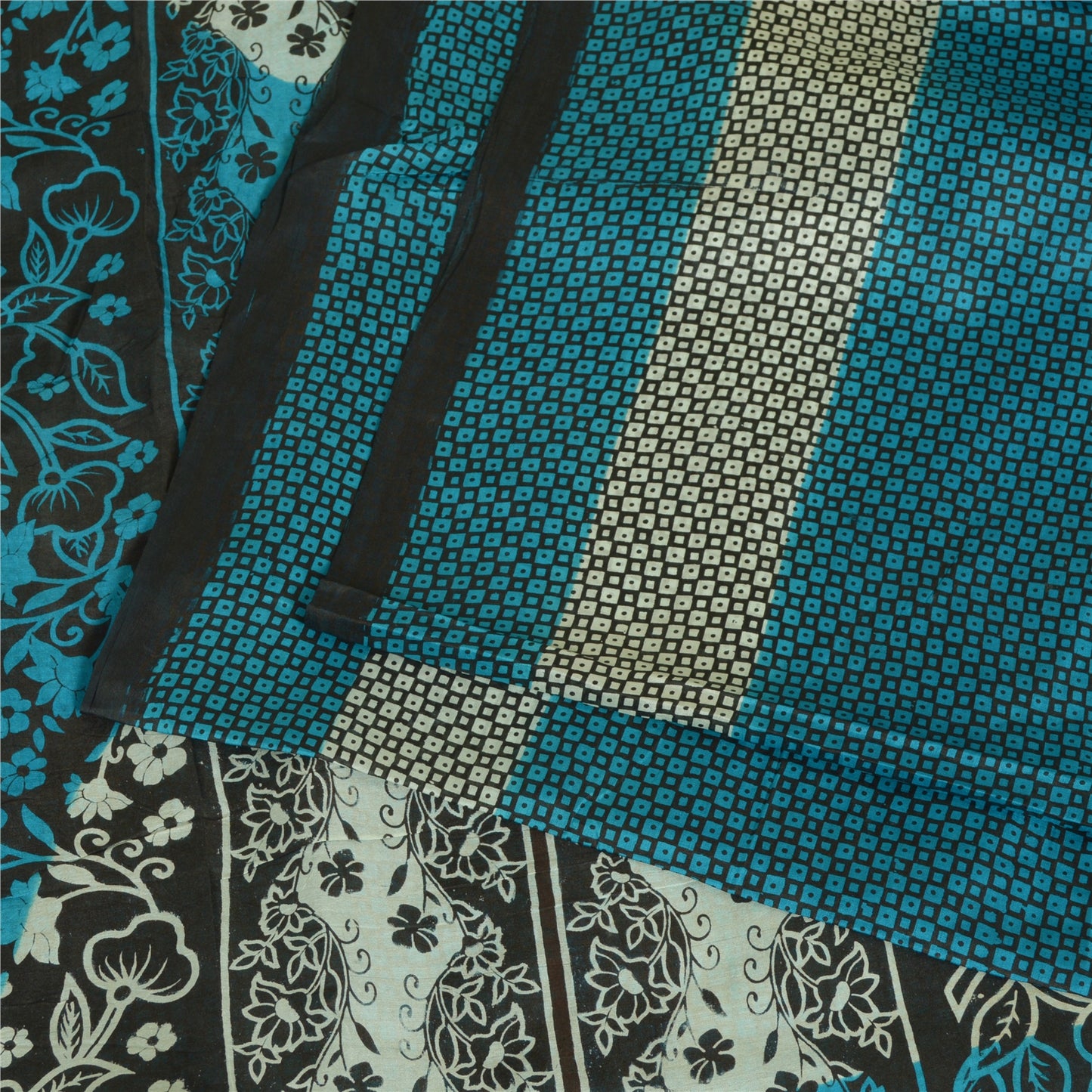 Санскритские винтажные сари из чистого шелка, стеганое валяние, рукоделие, устойчивая ткань, напечатанное сари