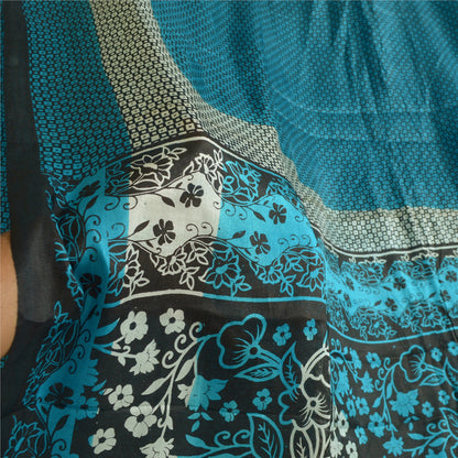 Санскритские винтажные сари из чистого шелка, стеганое валяние, рукоделие, устойчивая ткань, напечатанное сари