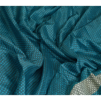 Санскритские винтажные сари из чистого шелка, стеганое валяние, рукоделие, устойчивая ткань, напечатанное сари