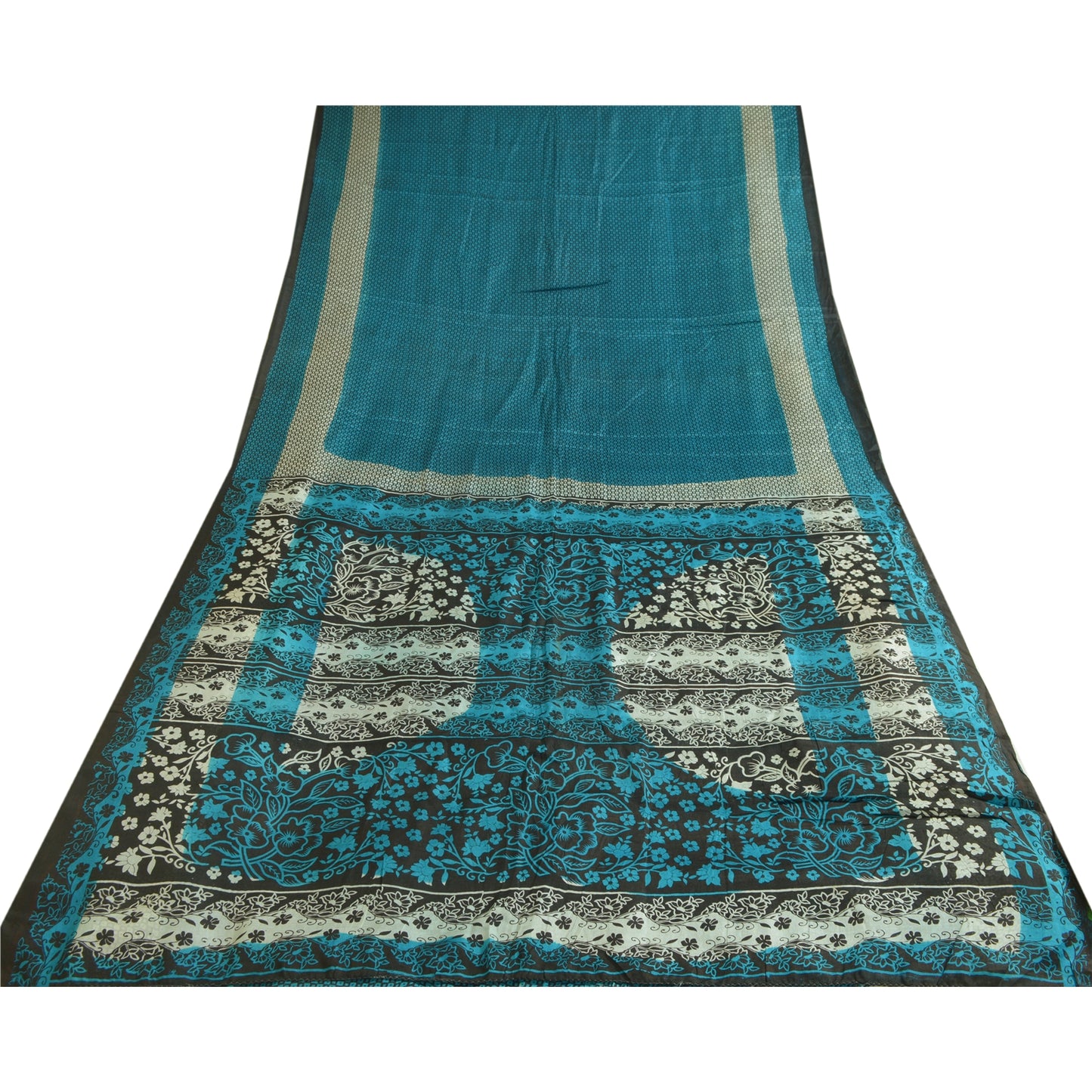 Санскритские винтажные сари из чистого шелка, стеганое валяние, рукоделие, устойчивая ткань, напечатанное сари