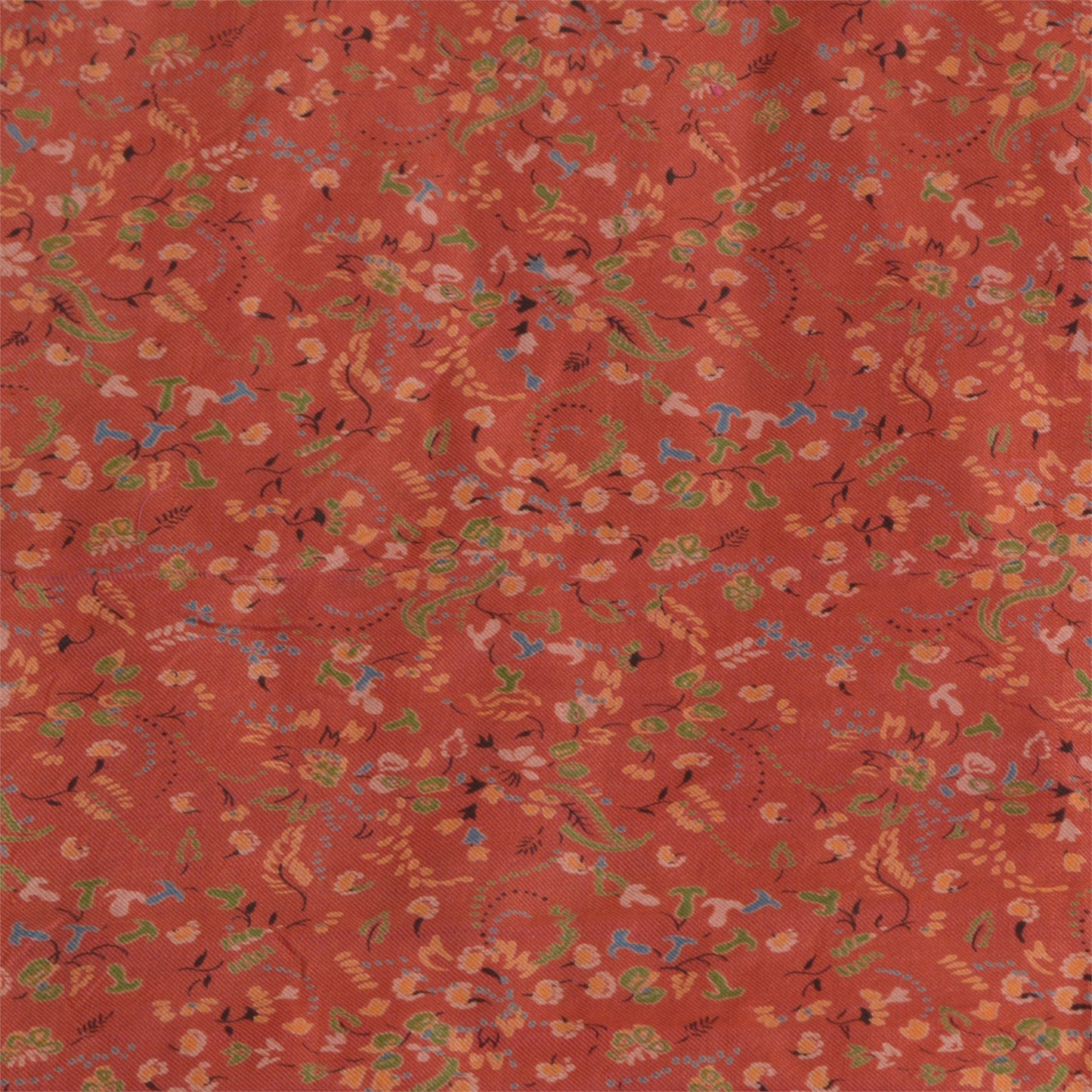 Санскритские винтажные сари индийское темно-красное чистое шелковое сари с принтом 5 ярдов ремесленная устойчивая ткань