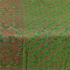 Sanskriti Vintage Green Indian Sarees 100% Pure Silk Printed Sari Craft Sustainable Fabric