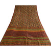 Sanskriti Vintage Sarees Multi 100% Pure Silk Printed Sari Soft 5YD Craft Sustainable Fabric