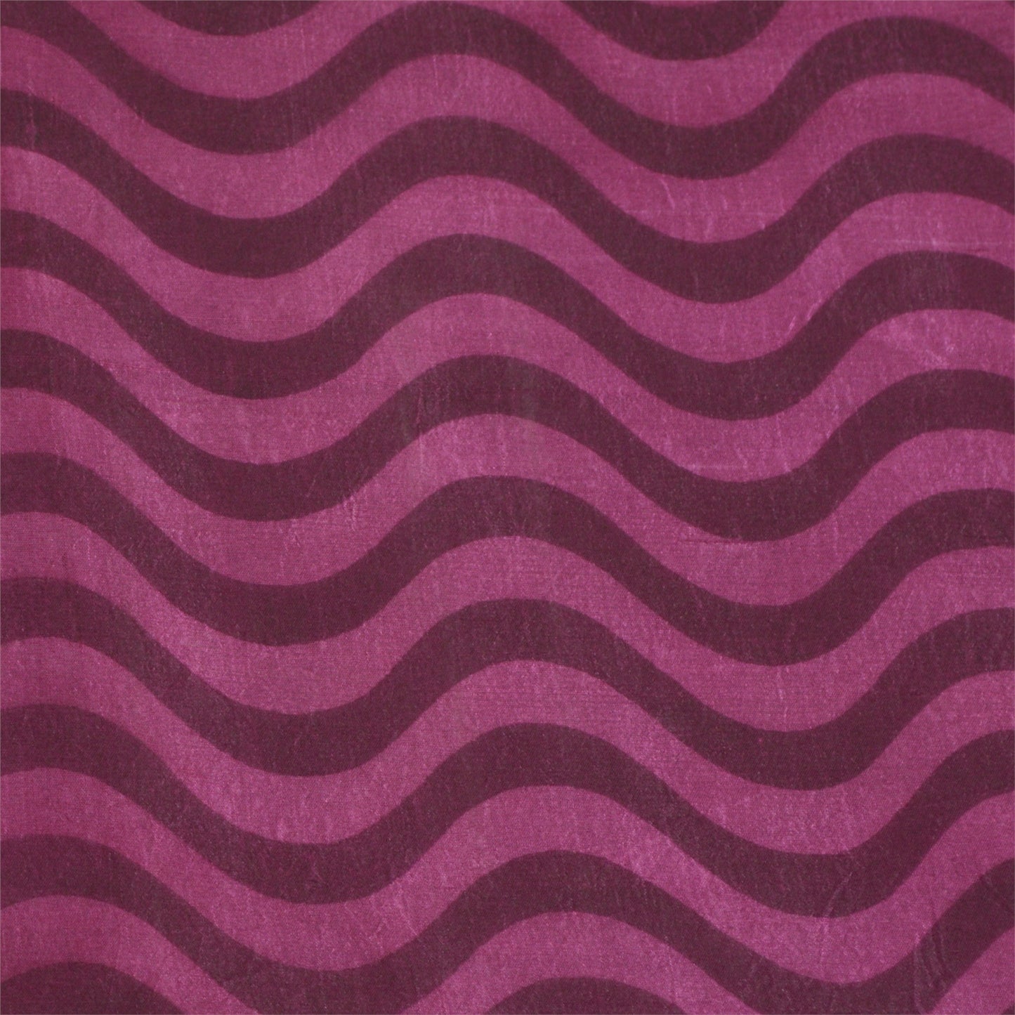 Sanskriti Vintage Sarees Indian Purple Pure Silk Printed Sari 5yd Craft Sustainable Fabric