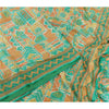 Sanskriti Vintage Sarees Indian Multi 100% Pure Silk Printed Sari Craft Sustainable Fabric