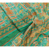 Sanskriti Vintage Sarees Indian Multi 100% Pure Silk Printed Sari Craft Sustainable Fabric