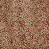 Sanskriti Vintage Sarees From India Cream/Red Pure Silk Print Sari Craft Sustainable Fabric