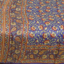 Load image into Gallery viewer, Sanskriti Vintage Sarees 5yd Purple Quilting Felting Craft Fabric Pure Silk Sari
