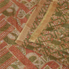 Sanskriti Vintage Sarees Indian Multi 100% Pure Silk Printed Sari Craft Sustainable Fabric