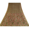 Sanskriti Vintage Sarees Indian Multi 100% Pure Silk Printed Sari Craft Sustainable Fabric