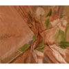 Sanskriti Vintage Sarees Brown Scenery Printed 100% Pure Silk Sari Craft Sustainable Fabric