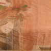 Sanskriti Vintage Sarees Brown Scenery Printed 100% Pure Silk Sari Craft Sustainable Fabric