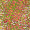 Sanskriti Vintage Sarees Indian Women Parrot Printed Pure Silk Sari Craft Sustainable Fabric
