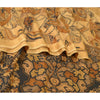 Sanskriti Vintage Sarees Indian Light-Brown Pure Silk Printed Sari Craft Sustainable Fabric