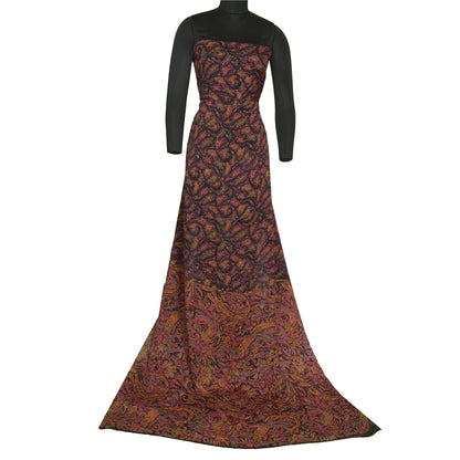 Sanskriti Vintage Sarees Indian Multi Pure Silk Printed Sari Floral Craft Sustainable Fabric