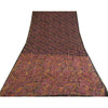 Sanskriti Vintage Sarees Indian Multi Pure Silk Printed Sari Floral Craft Sustainable Fabric