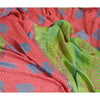 Sanskriti Vintage Sarees Green/Red Pure Silk Printed Woven Sari 5yd Craft Sustainable Fabric