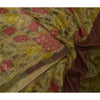 Sanskriti Vintage Sarees Indian Multi 100% Pure Silk Printed Sari Craft Sustainable Fabric