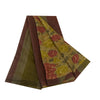 Sanskriti Vintage Sarees Indian Multi 100% Pure Silk Printed Sari Craft Sustainable Fabric