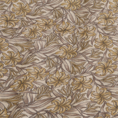 Sanskriti Vintage Sarees Ivory 100% Pure Silk Printed Sari Soft 5yd Craft Sustainable Fabric