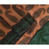 Sanskriti Vintage Sarees Brown 100% Pure Silk Paisley Printed Sari Craft Sustainable Fabric