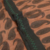 Sanskriti Vintage Sarees Brown 100% Pure Silk Paisley Printed Sari Craft Sustainable Fabric