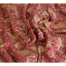 Load image into Gallery viewer, Sanskriti Vintage Sarees Pink Hand Block Printed Peacock Pure Silk Sari Fabric

