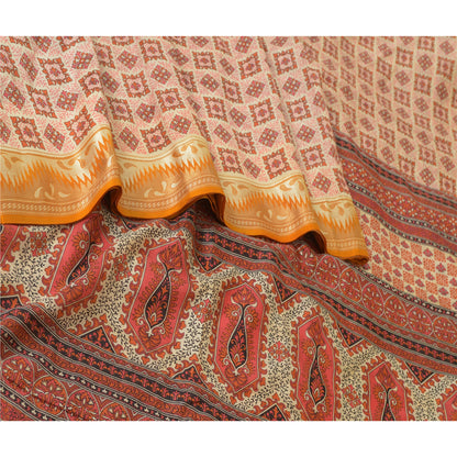 Sanskriti Vintage Sarees Pure Silk Quilting Felting Craft Sustainable Fabric Printed Sari