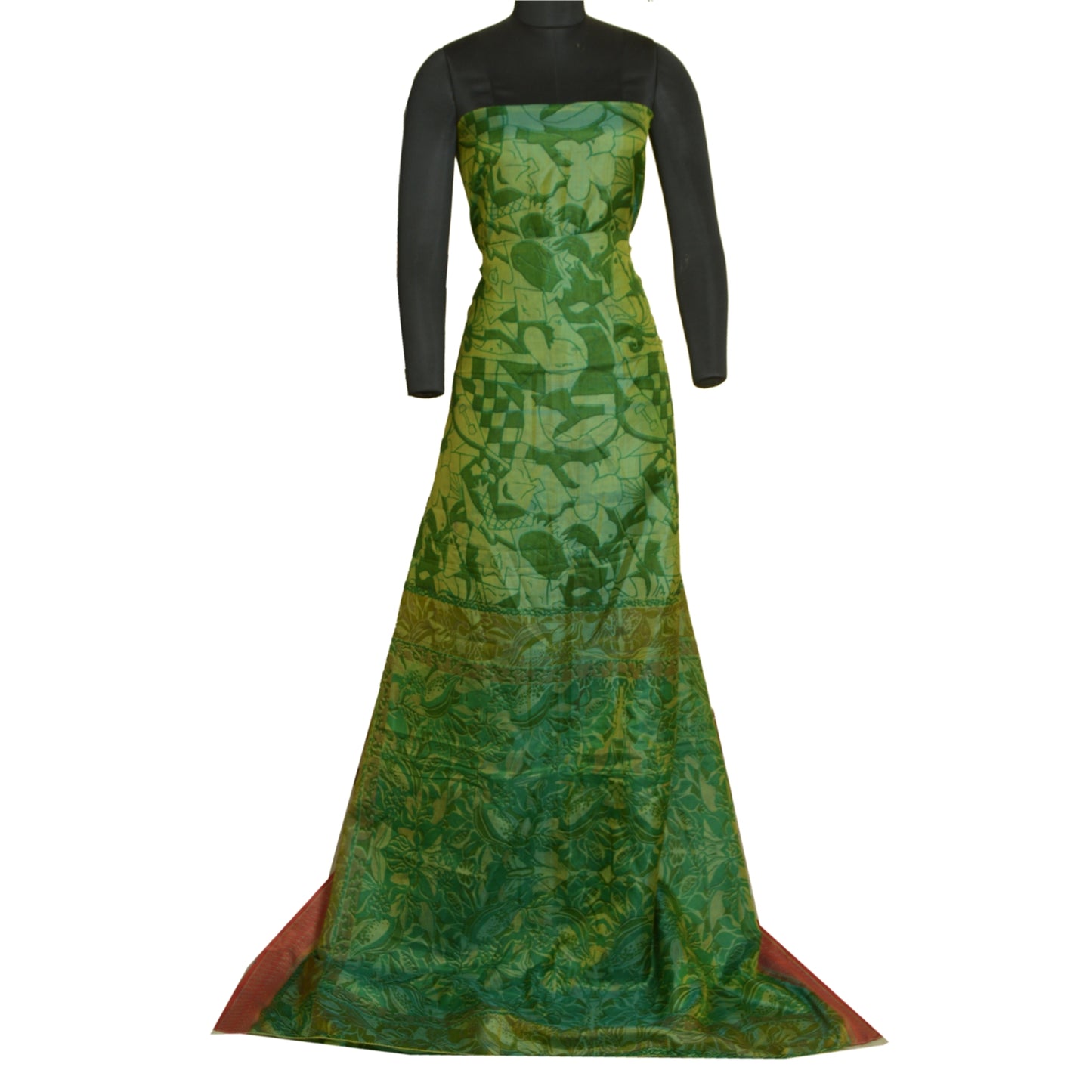 Sanskriti Vintage Sarees Pure Silk Quilting Felting Craft Sustainable Fabric Printed Sari