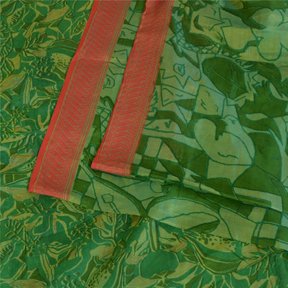 Sanskriti Vintage Sarees Pure Silk Quilting Felting Craft Sustainable Fabric Printed Sari