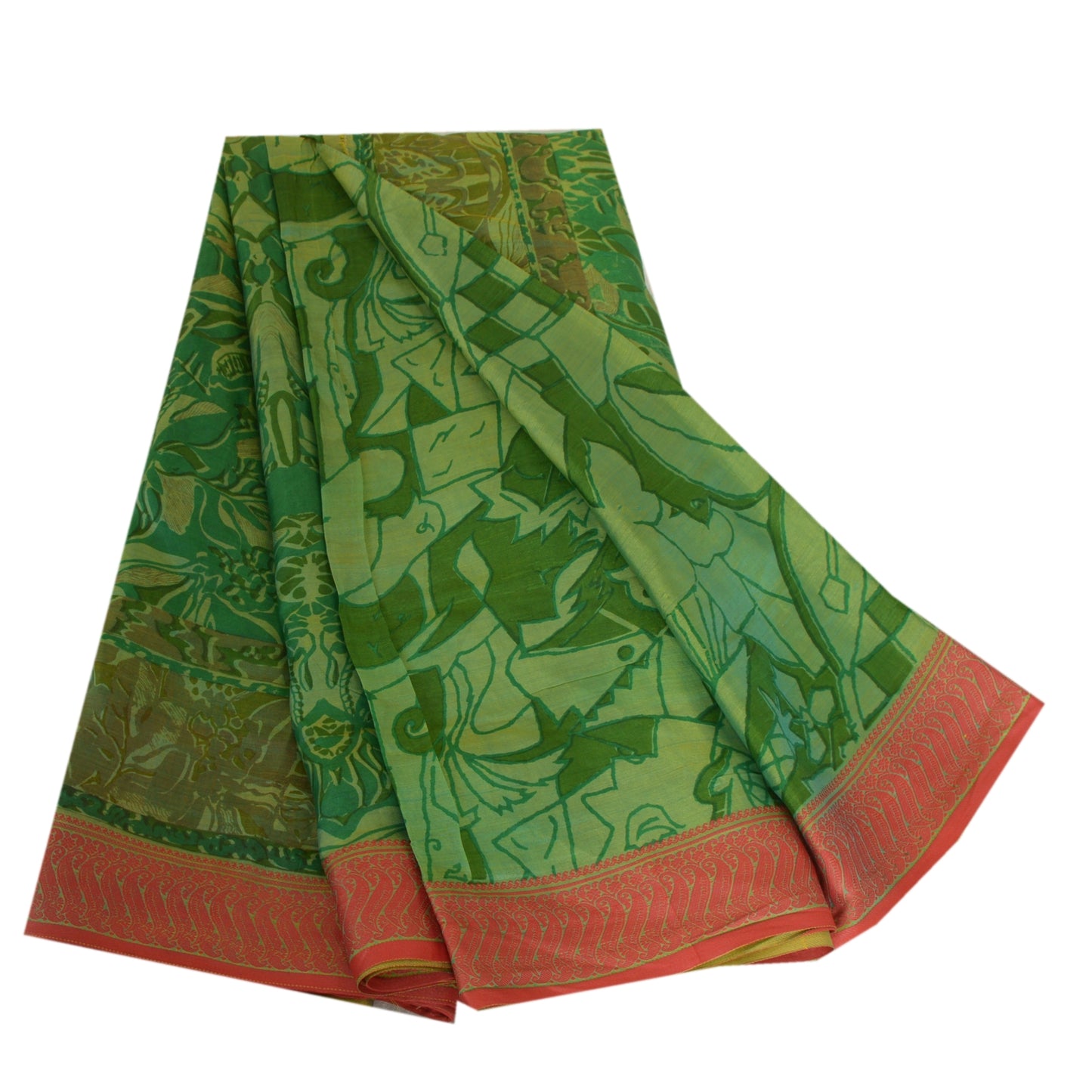 Sanskriti Vintage Sarees Pure Silk Quilting Felting Craft Sustainable Fabric Printed Sari