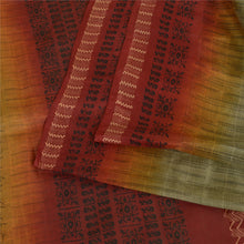 Load image into Gallery viewer, Sanskriti Vintage Sarees Print Quilting Felting Craft Fabric Pure Silk Sari
