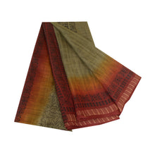 Load image into Gallery viewer, Sanskriti Vintage Sarees Print Quilting Felting Craft Fabric Pure Silk Sari
