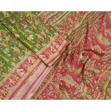 Load image into Gallery viewer, Sanskriti Vintage Sarees 5yd Print Quilting Felting Craft Fabric Pure Silk Sari
