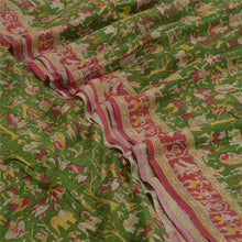 Load image into Gallery viewer, Sanskriti Vintage Sarees 5yd Print Quilting Felting Craft Fabric Pure Silk Sari
