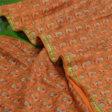 Load image into Gallery viewer, Sanskriti Vintage Sarees Pure Silk Quilting Felting Craft Fabric Printed Sari
