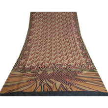 Load image into Gallery viewer, Sanskriti Vintage Sarees Red Print Quilting Felting Craft Fabric Pure Silk Sari
