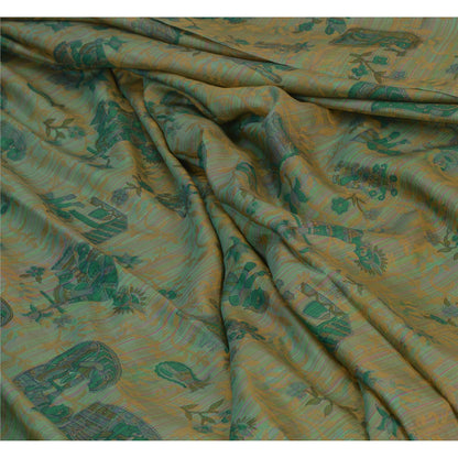 Sanskriti Vintage Sarees Pure Silk Quilting Felting Craft Sustainable Fabric Printed Sari