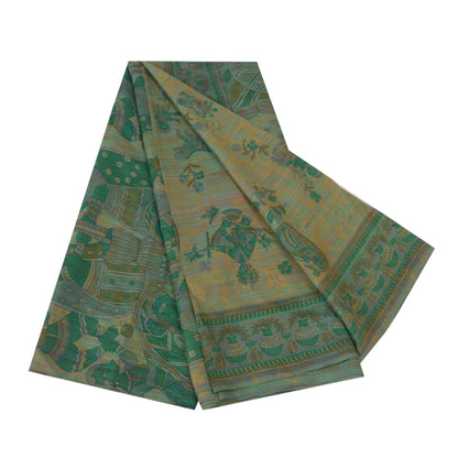 Sanskriti Vintage Sarees Pure Silk Quilting Felting Craft Sustainable Fabric Printed Sari