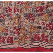 Load image into Gallery viewer, Sanskriti Vintage Green Saree 100% Pure Crepe Silk Printed Fabric Sari Craft
