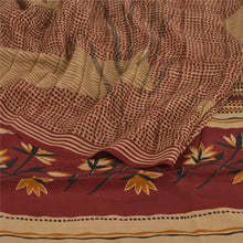 Load image into Gallery viewer, Sanskriti Vintage Red Indian Sari Pure Crepe Silk Printed Sarees Craft Fabric
