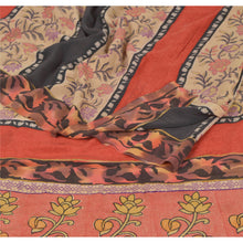 Load image into Gallery viewer, Sanskriti Vintage Indian Saree Pure Crepe Silk Printed Sari 5 YD Craft Fabric
