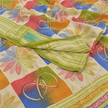 Load image into Gallery viewer, Sanskriti Vintage Indian Sarees Pure Crepe Silk Printed Fabric Craft Sewing Sari
