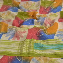 Load image into Gallery viewer, Sanskriti Vintage Indian Sarees Pure Crepe Silk Printed Fabric Craft Sewing Sari
