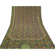Load image into Gallery viewer, Sanskriti Vintage Sari Multi Printed Pure Crepe Silk Sarees Floral Craft Fabric
