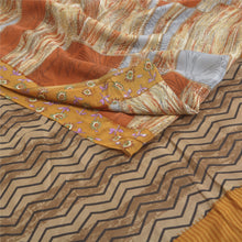 Load image into Gallery viewer, Sanskriti Vintage Multi Sarees Pure Crepe Silk Printed Sari Decor Craft Fabric
