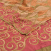 Sanskriti Vintage Sarees Green Pure Crepe Silk Leaf Printed Sari Craft Sustainable Fabric